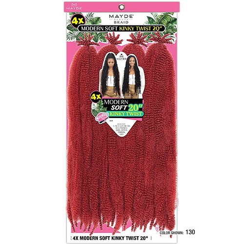Mayde 4X Modern Soft Kinky Twist 20″