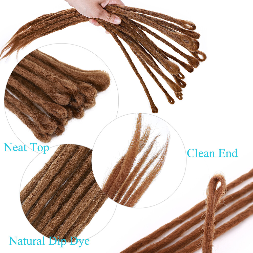 Full Head Crochet Dreads Locks 100% Handmade Dreadlocks Thick Hair Extensions US