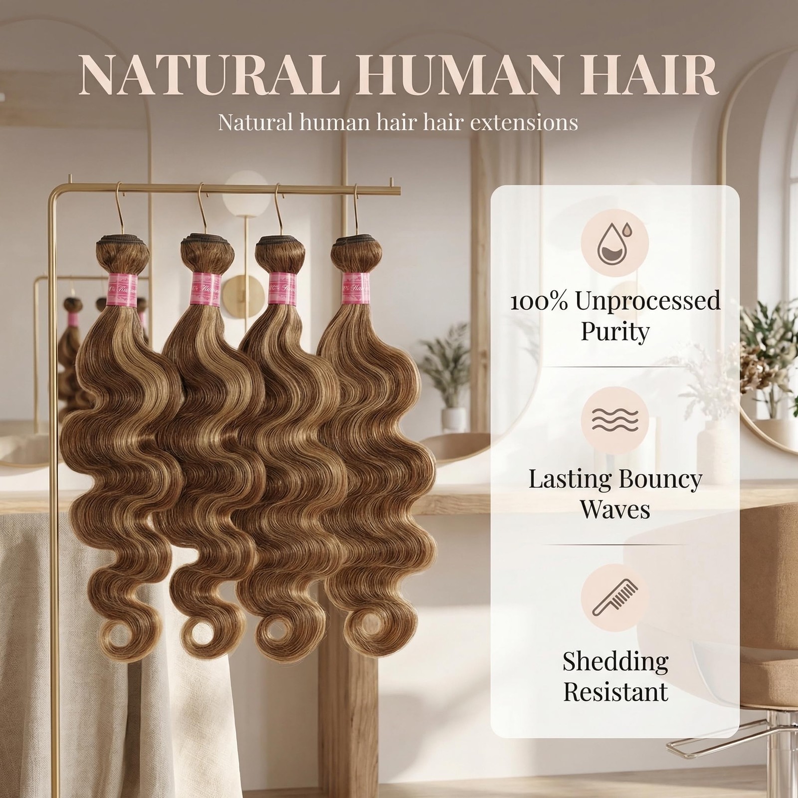 Seekomi Ombre Highlight Body Wave Bundles Human Hair 18 20 22 Inch 12A 100