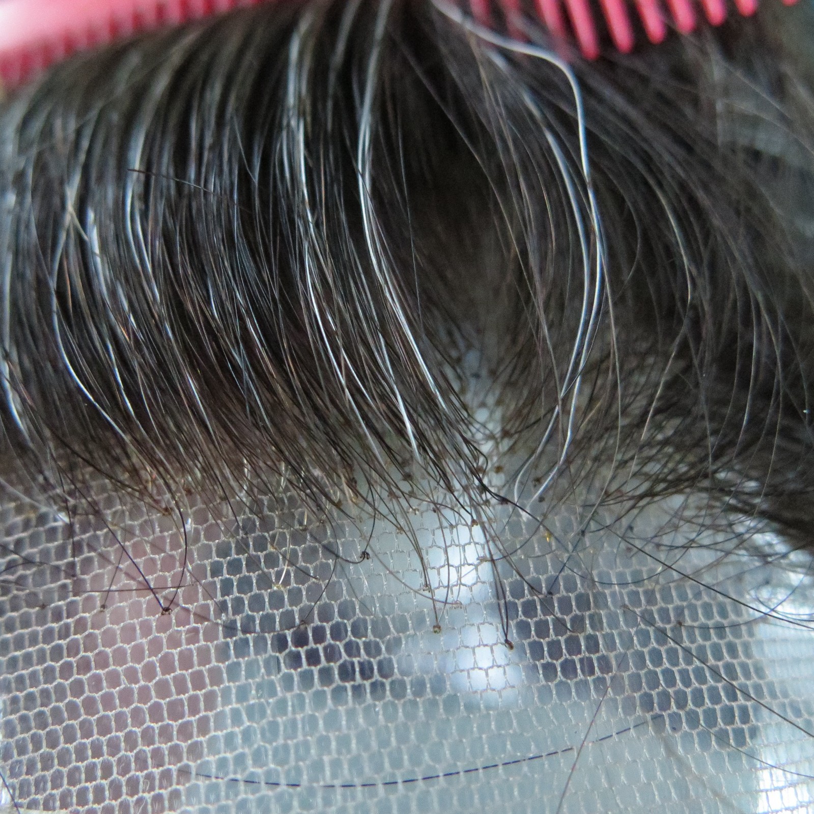 Mens Toupee Human Hair System French Lace Front Fine Mono Gent Hairpieces #1B10