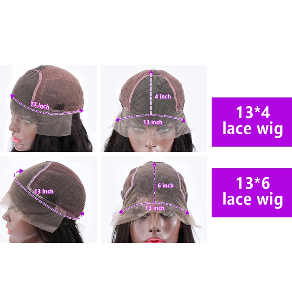 40 Inches 250 Density HD Lace Wig 13×6 Human Hair Wigs 13×4 Brazilian Women