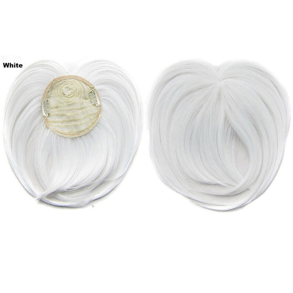 Women Lady Hair Toupee Topper Piece Thin Clip in Top Short Staright Hairpiece
