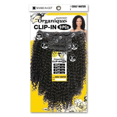 ORGANIQUE MASTERMIX SYNTHETIC CLIP IN 9PCS EXTENSION – COILY WATER