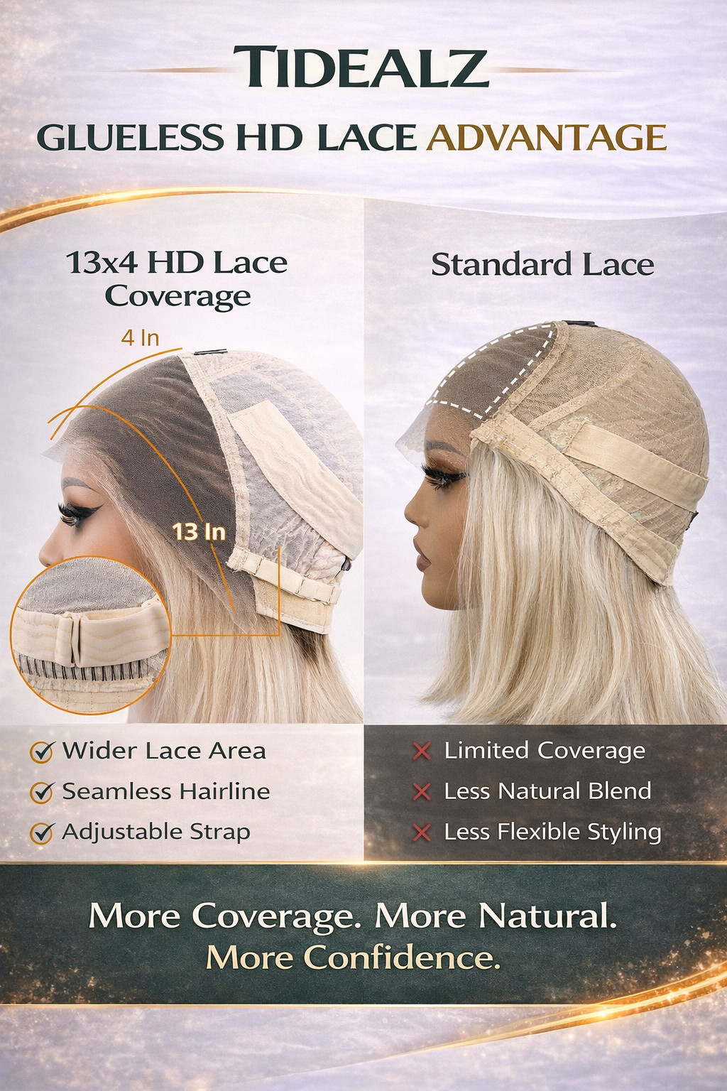 10 Inch Platinum 613 Blonde Bob wig-Lace Front Wig Human Hair 13×4 Glueless