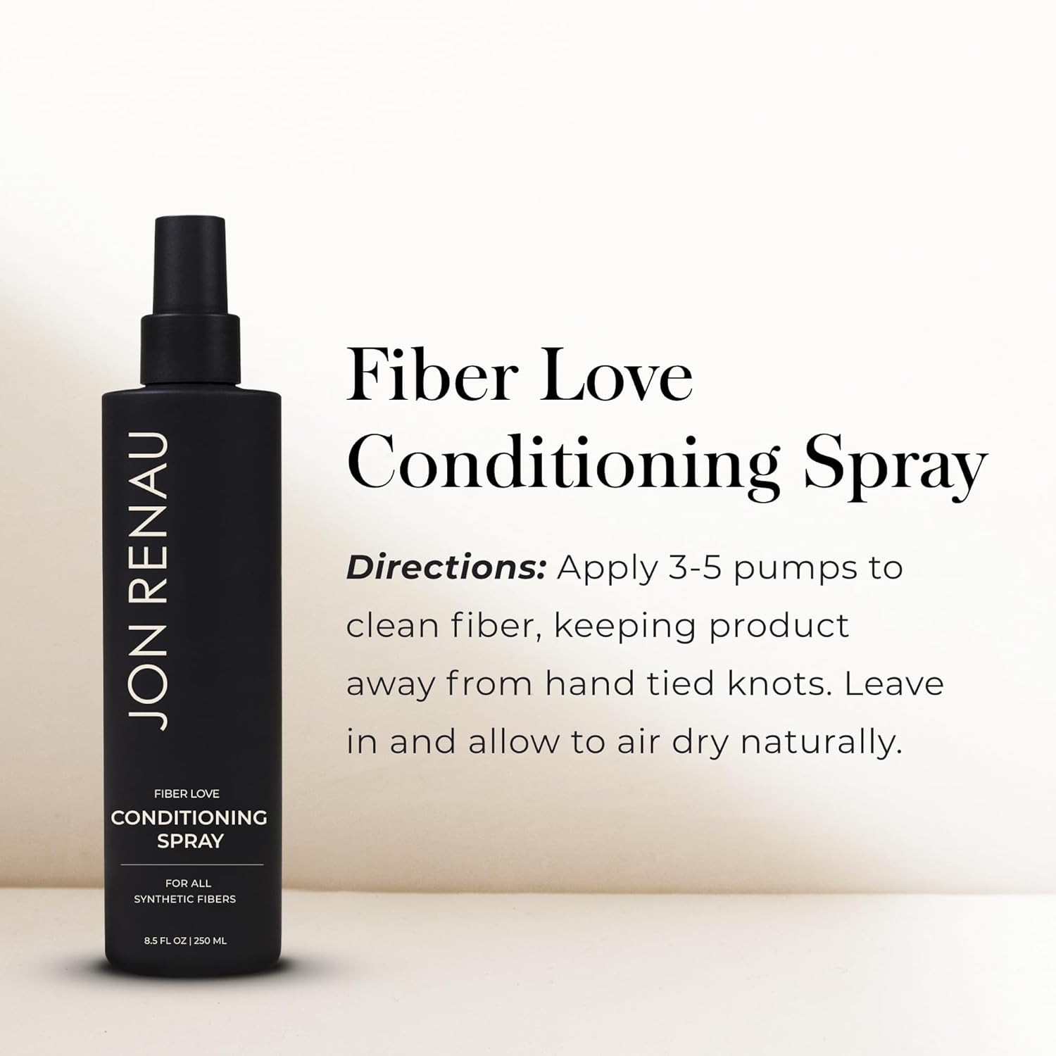 Fiber Love Wig Care Bundle, Synthetic Wig Shampoo and Leave in Conditioning Spra