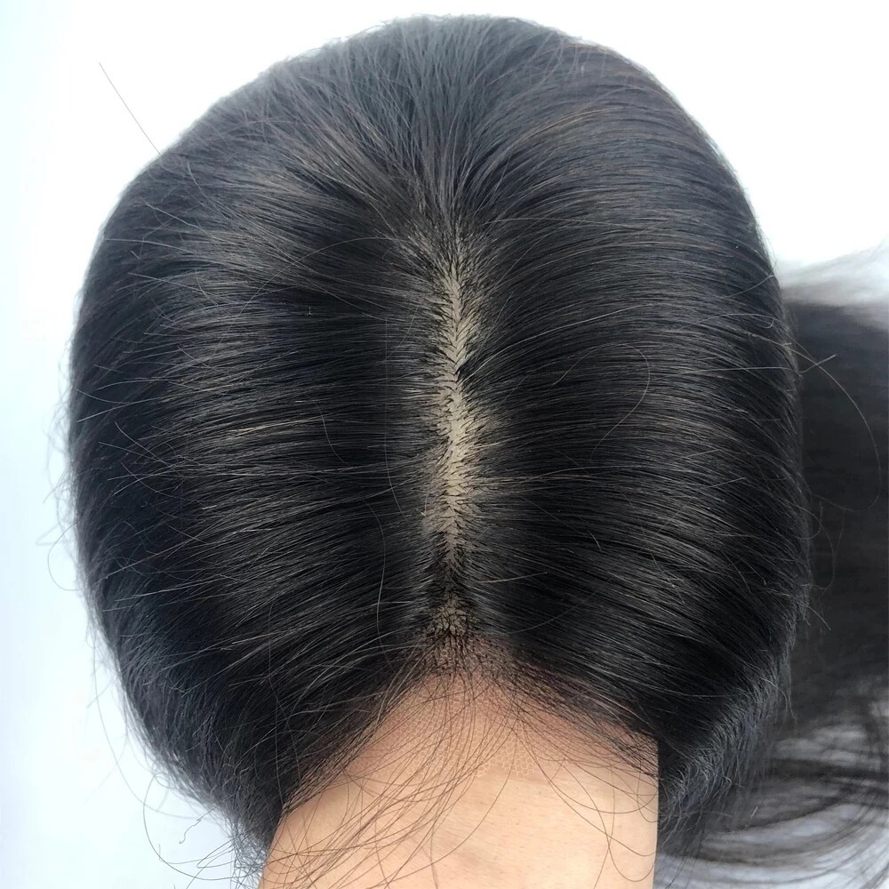 5*5 Silk Base Lace Closure Wig Short Human Hair Bob Wigs Silk Top Black Brown