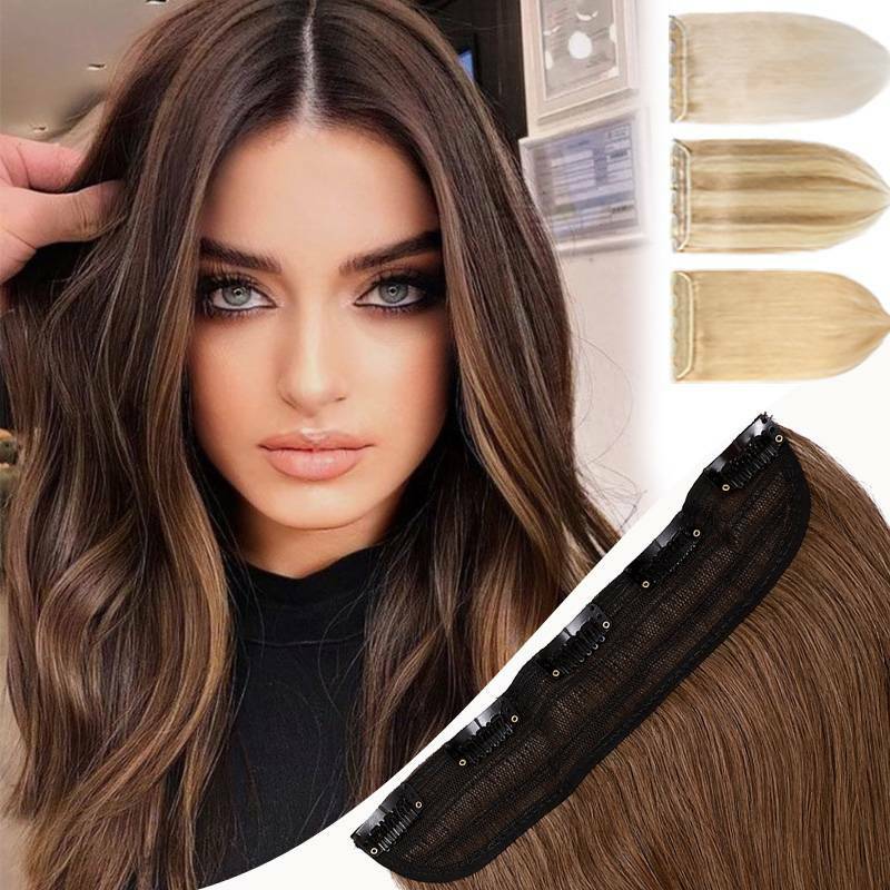 AAAA+ One Piece 100% Remy Clip In Human Hair Extensions 3/4 Full Head Weft US