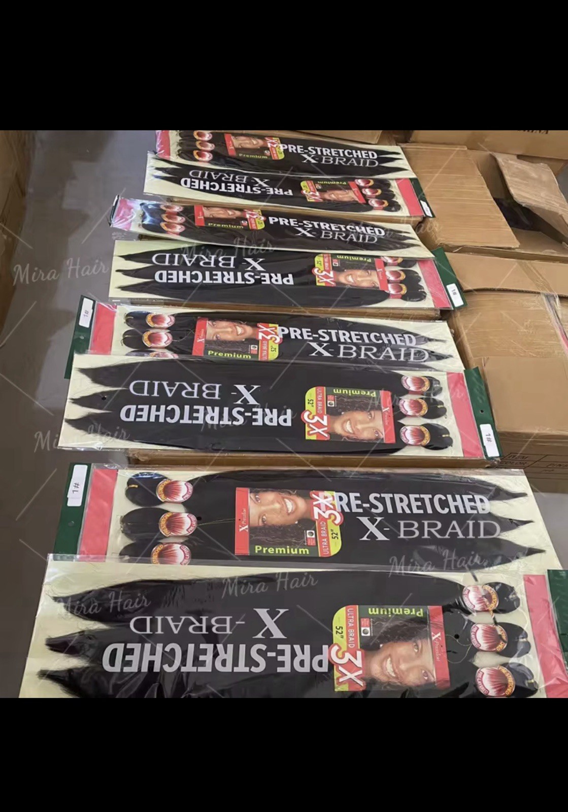 Wholesale (50 packs ) X-Pression 3X Pre-Stretched Ultra Braid 52in Synthetic H.