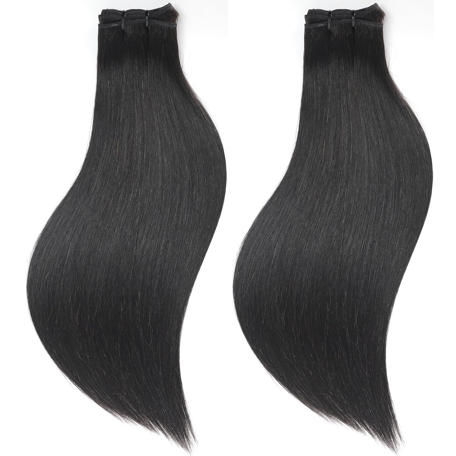 Raw Human Hair 2 Bundles,Triple Lifespan Than Regular Virgin Hair-16 Inches
