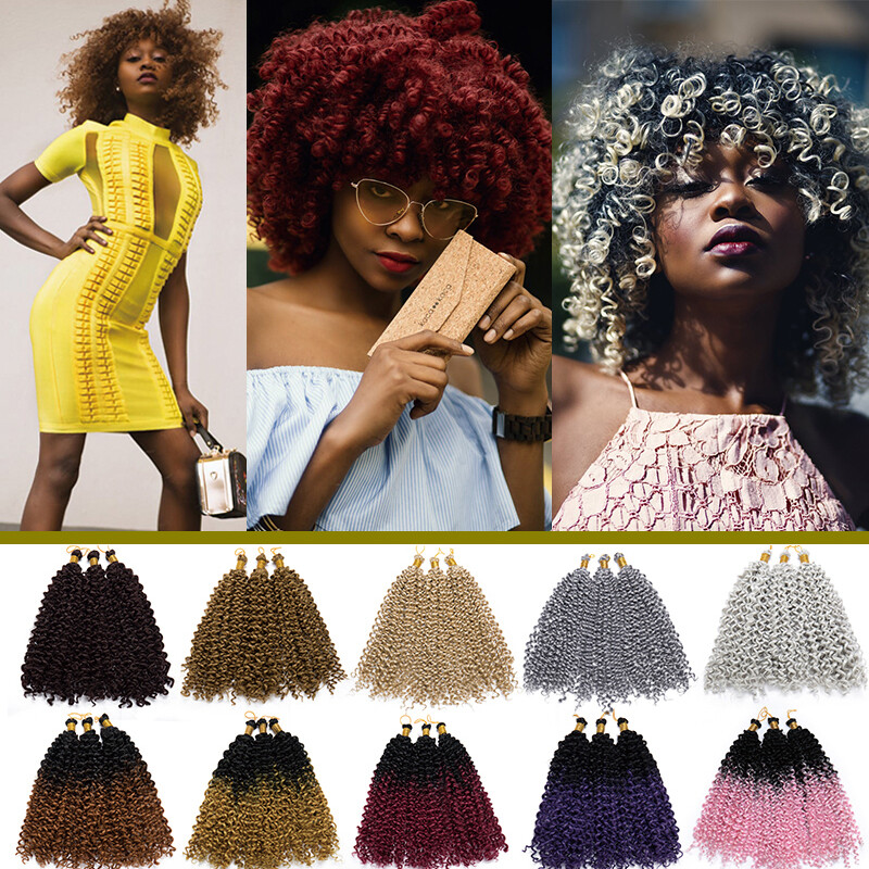 Marley Bob Wavy Jumbo Braiding Briads Hair Extensions Bobble Water Wave Crochet