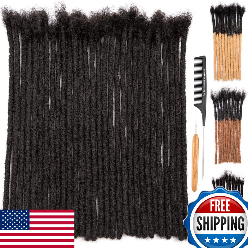 Originea Daixi 0.8Cm Thickness 14 Inch 20 Strands 100 Real Human Hair Dreadlock
