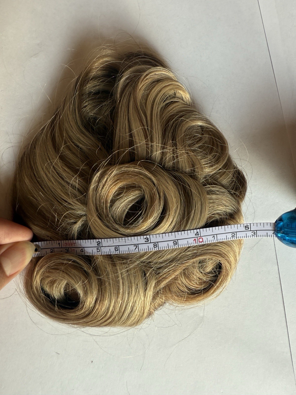 100% Human Hair Wiglet Hazelnut Brown Curly Womens Claw Clip Indian Extension