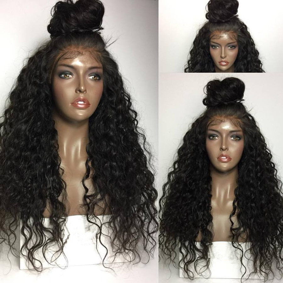 Synthetic Lace Front Wig Loose Curly Wave Hair Heat Resistant for Black Women