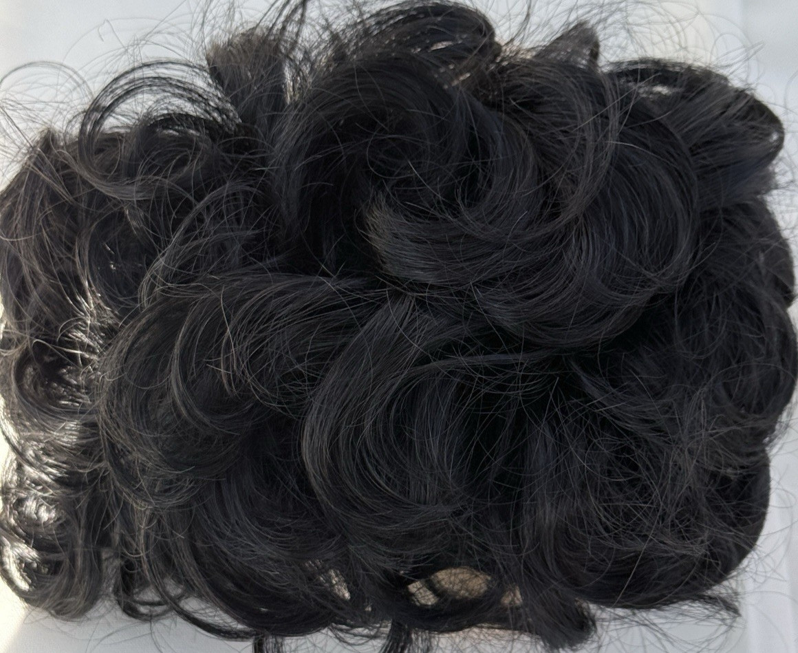 Look Of Love Hair Addition CHIGNON Style 213 In Color 1B Off Black