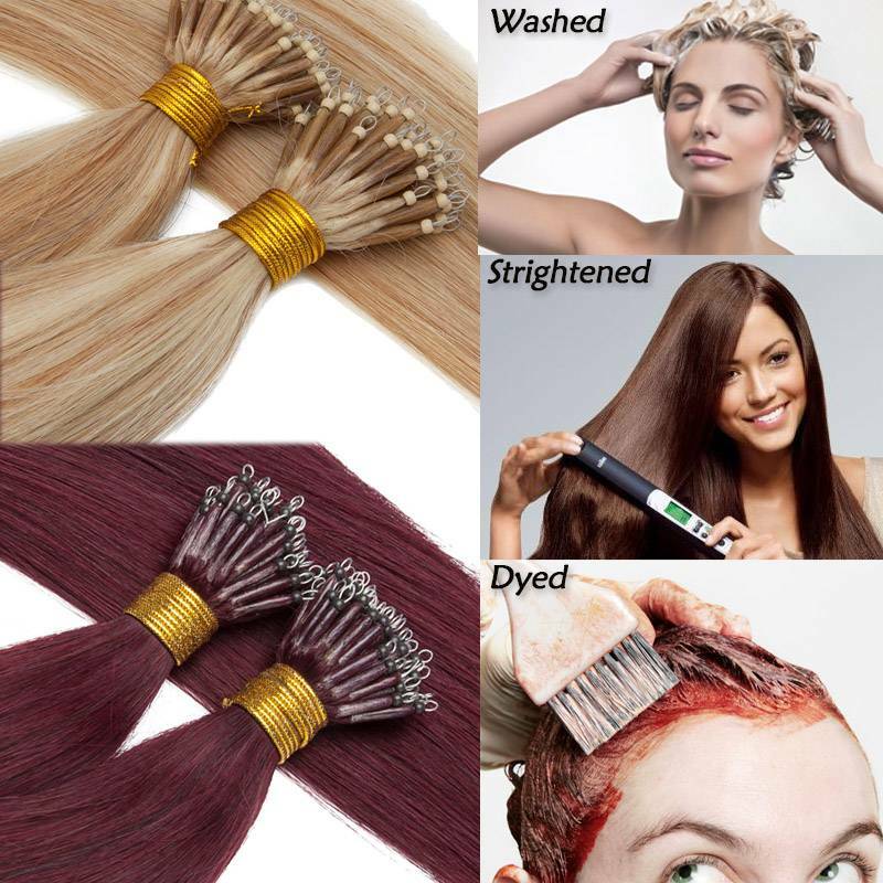 CLEARANCE Thick Micro Loop Beads Nano Ring Tip Remy Human Hair Extensions 150G