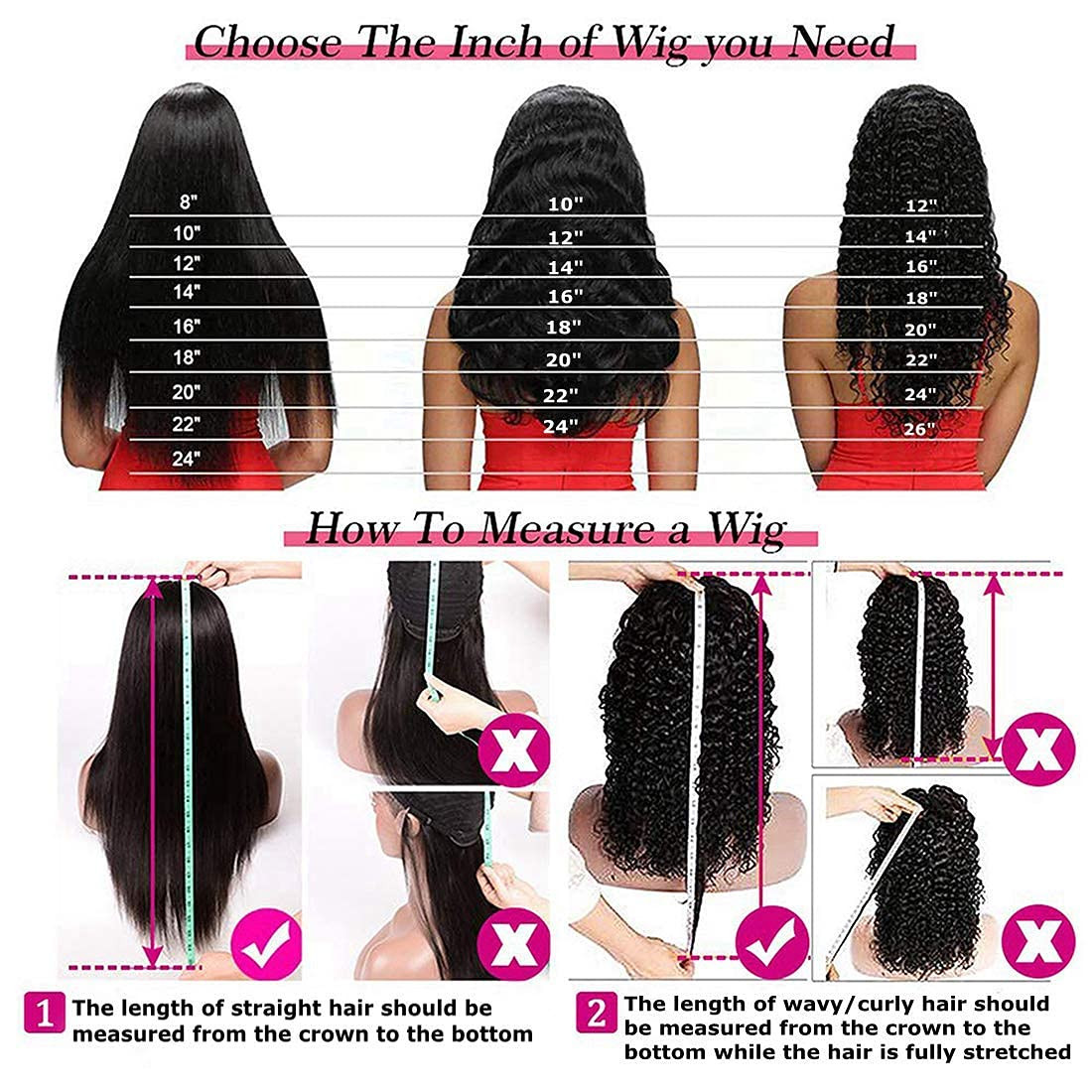 Headband Wig Human Hair Deep Wave 16 Inch Wigs for Black Women Glueless None Lac