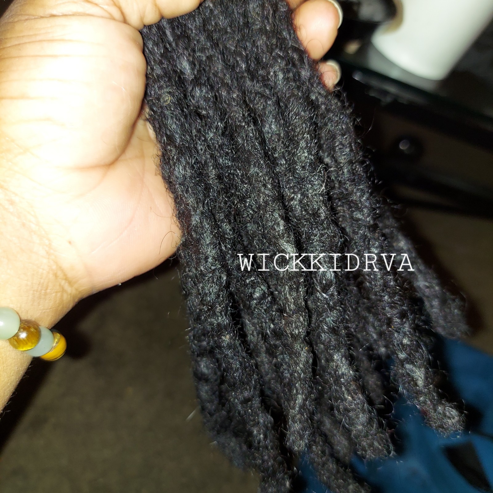 60 5in -6in Handmade Loc Extensions 100% Human Hair | Wickkidrva