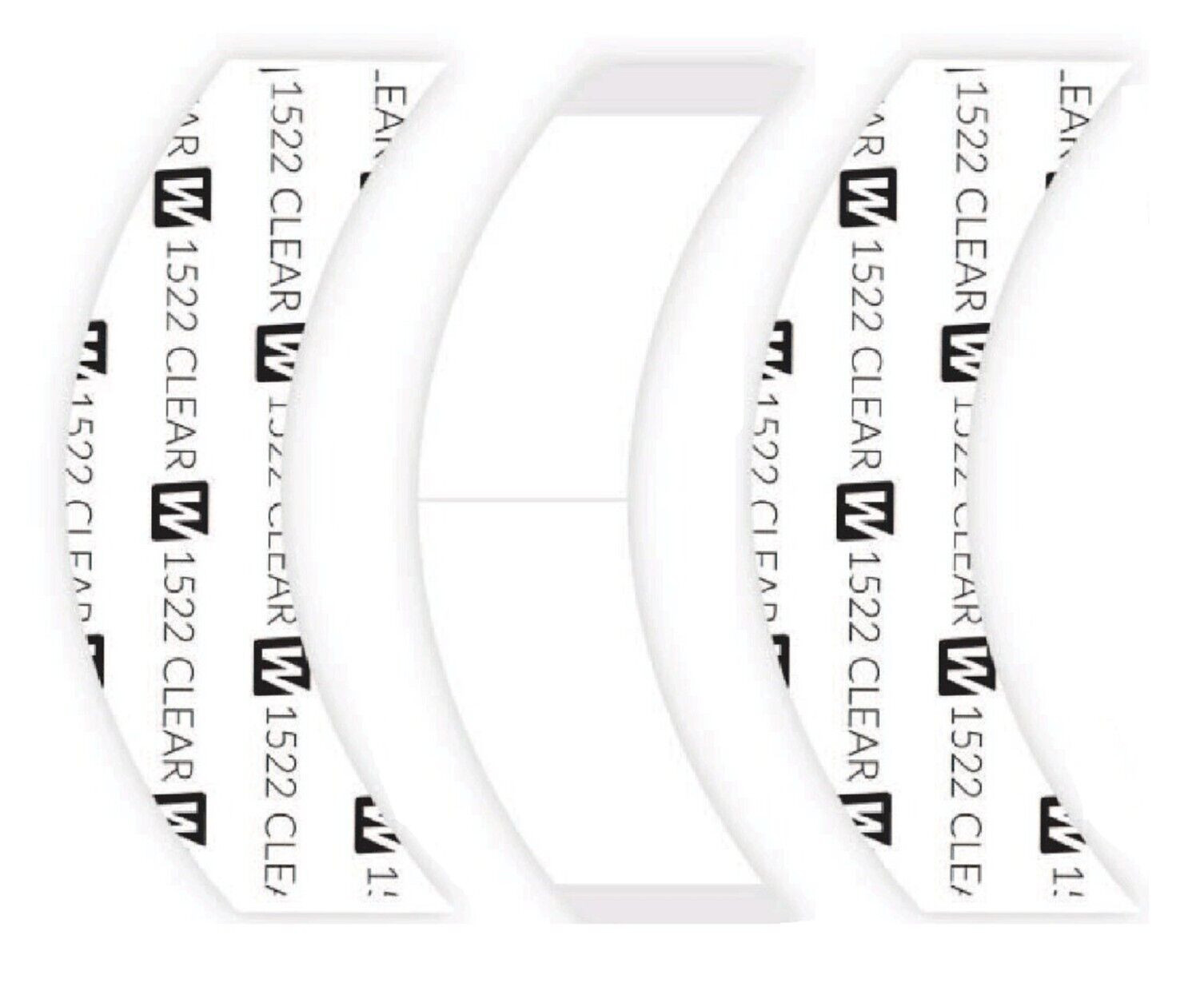 WALKER 3M 1522 ADHESIVE HAIRPIECE TAPE 108 PC CC CONTOUR,TOUPEE,POLY WIG SYSTEM.