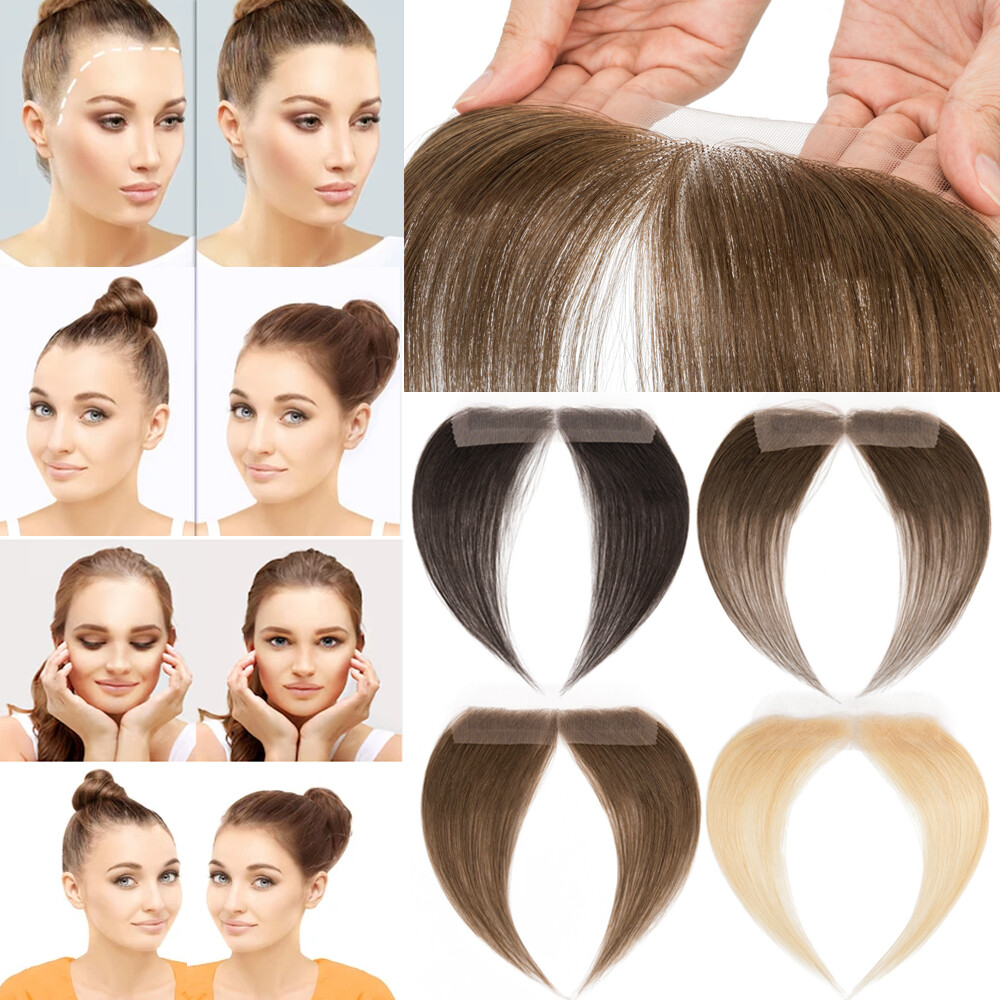 CLEARANCE Women Hairline Topper Toupee Frontal Hairpiece 100% Human Hair System