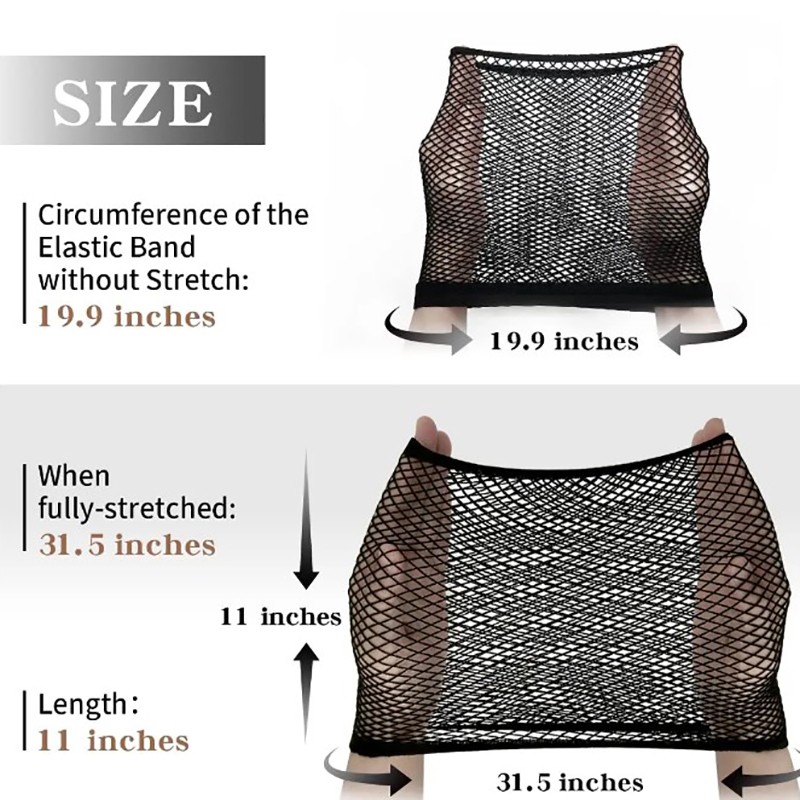 1 Pcs Wig Caps Black Hair Net Stretch Mesh Two End Universal Caps Free Size