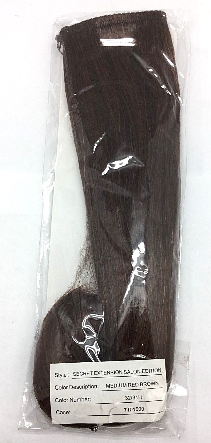 Secret Extensions Salon Edt Daisy Fuentes Headband 18″ 80g Hair Medium Red Brown