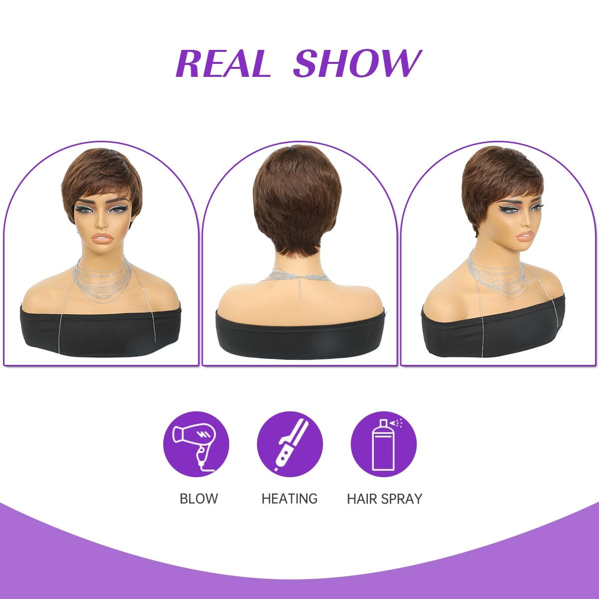 Pixie Cut Wig Human Hair For Black Women Short Straight Human Hair Wigs With …