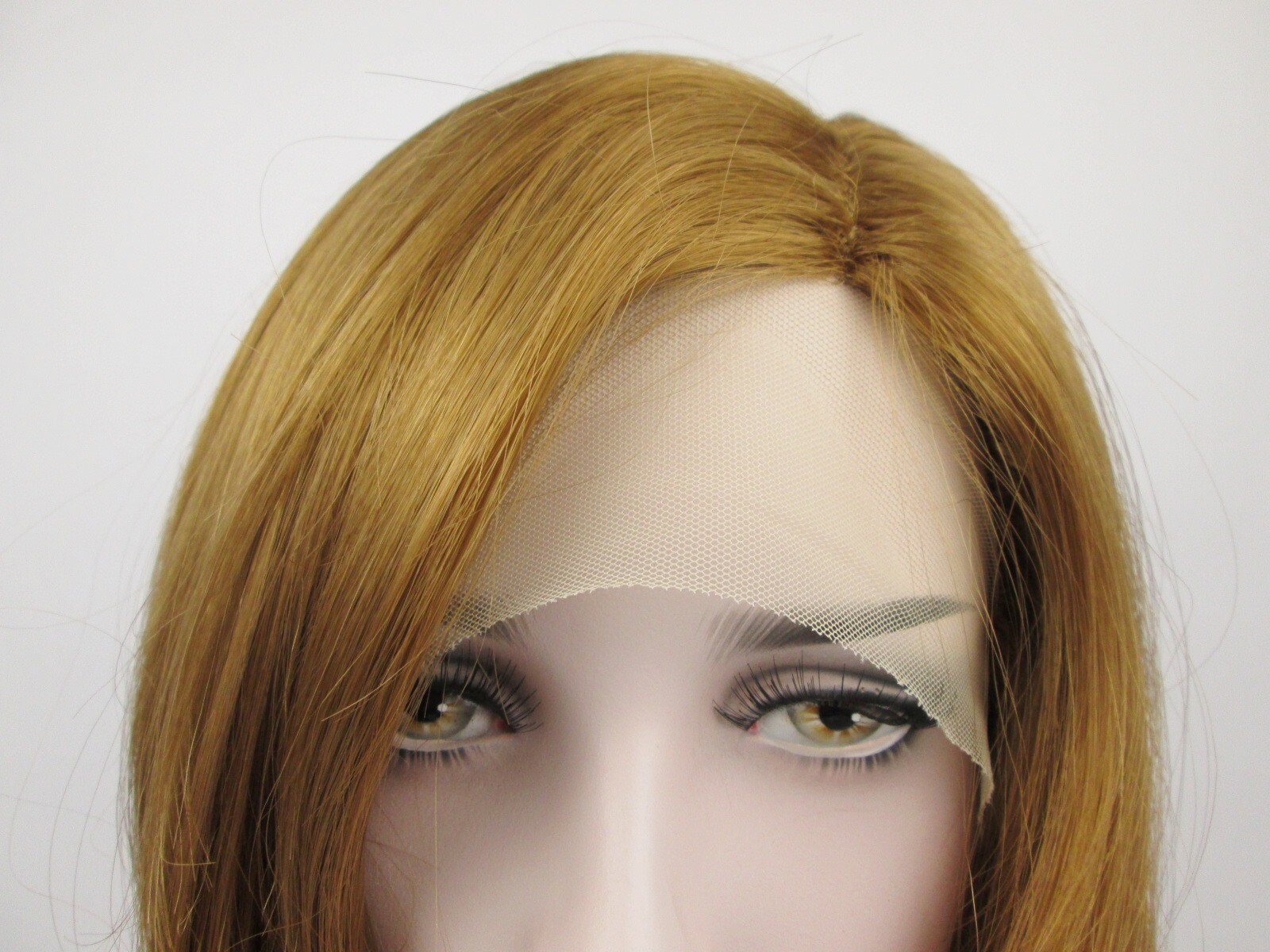 WOMENS LACE FRONT SHOULDER-LENGTH STRAIGHT HAIR LAYERED WIG W/ NO BANGS LINDSEY