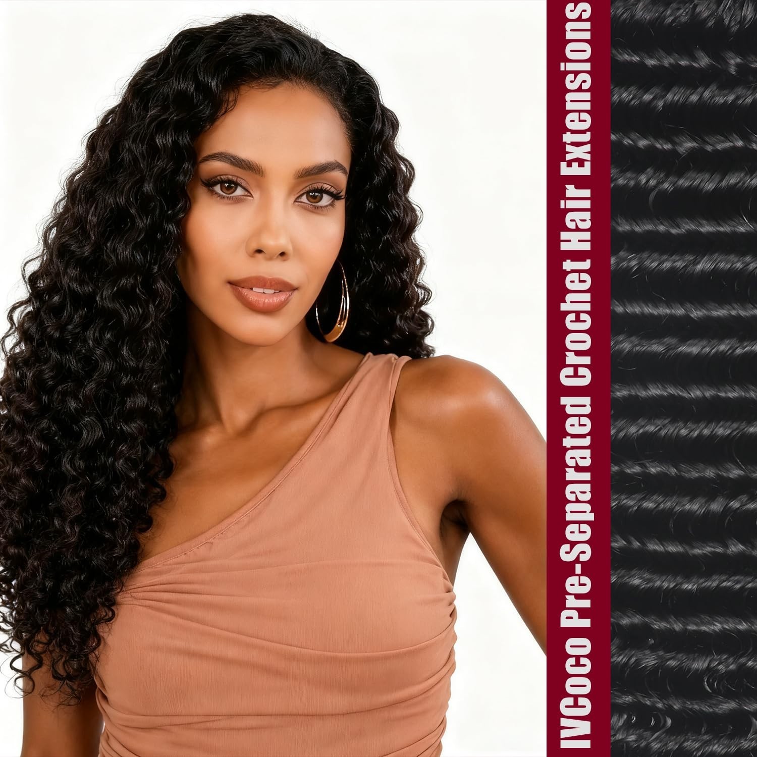 Soft 18-Inch Deep Wave Crochet Hair for Black Women – Miracle Knots Collection