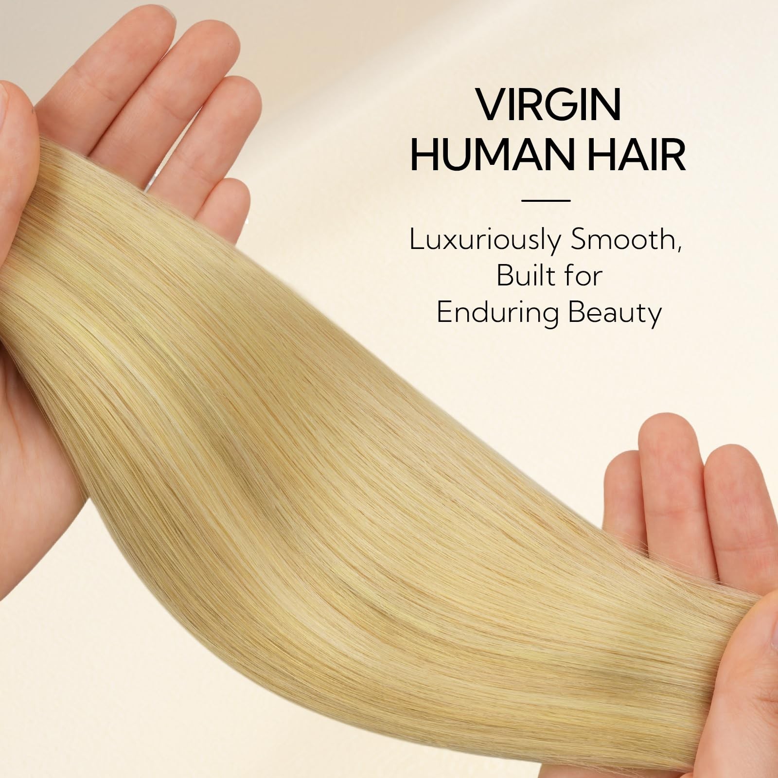 Hotbanana Invisi Edge Tape In Hair Extensions Human Hair 16Inch 50G 20Pcs Light