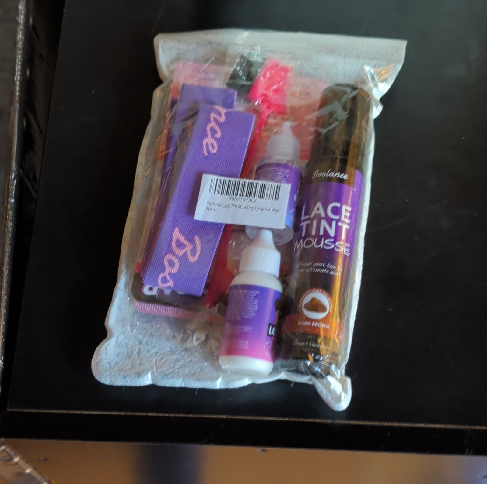 Wig Installation Essentials: Lace Glue Kit with Tint Mousse & Melting Spray