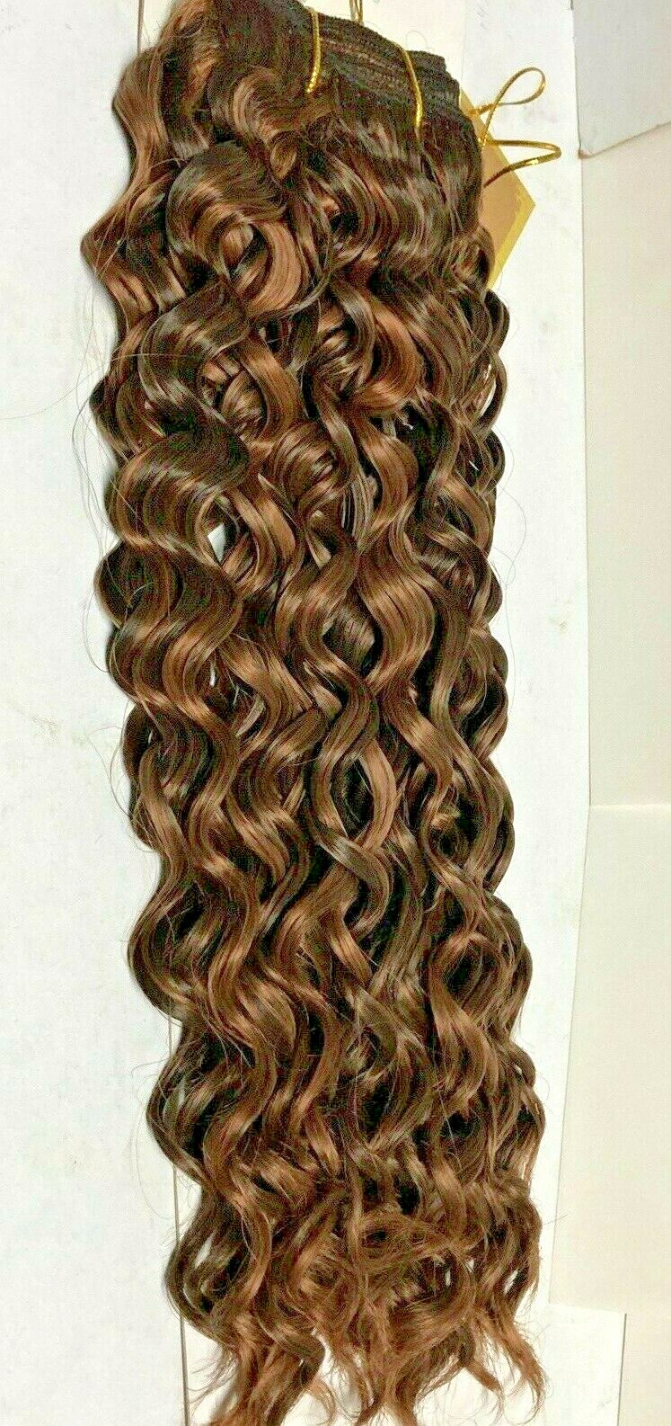 1 Pack Most Advanced Synthetic Wavy Hair Extensions Tangle Free 14″ Color F4/30