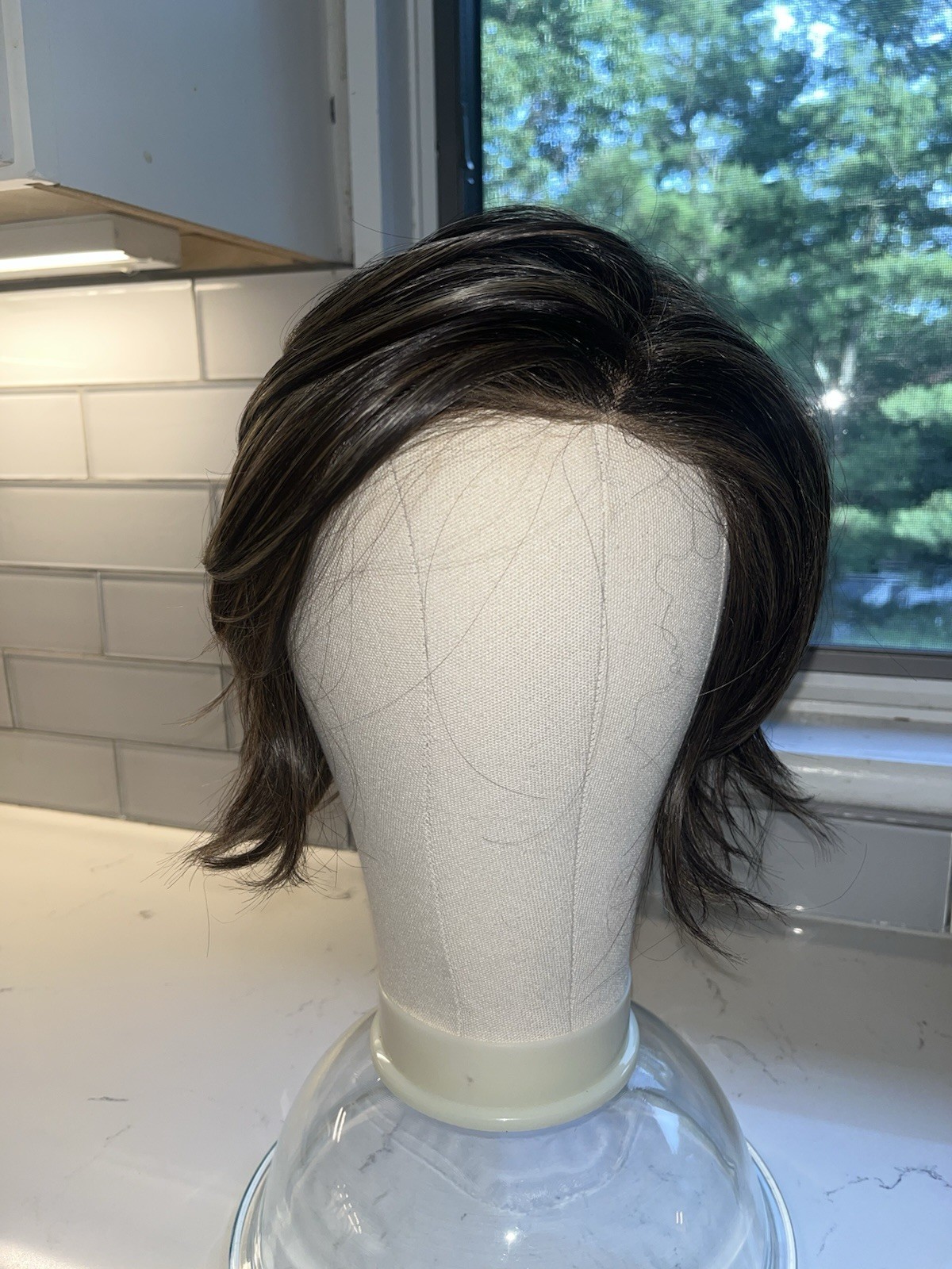 Belle Tress Alicante Wig Dark Brown with Highlights Heat Friendly