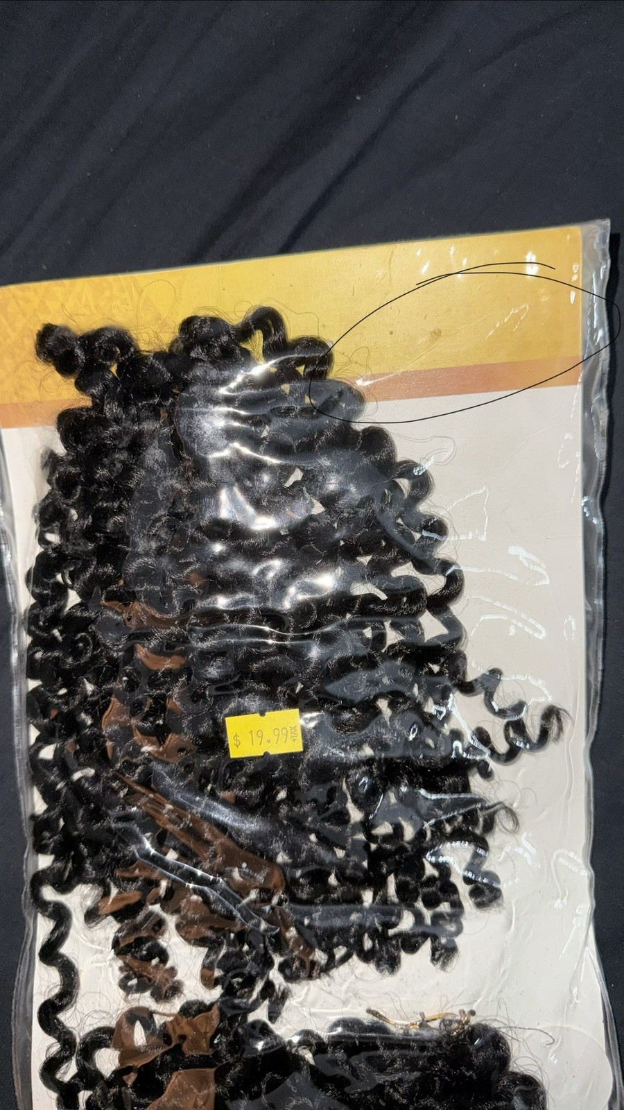 Zury VII Crochet Braid Hair Extension Curly Black 9-11in V-9-10-11 V-Shape