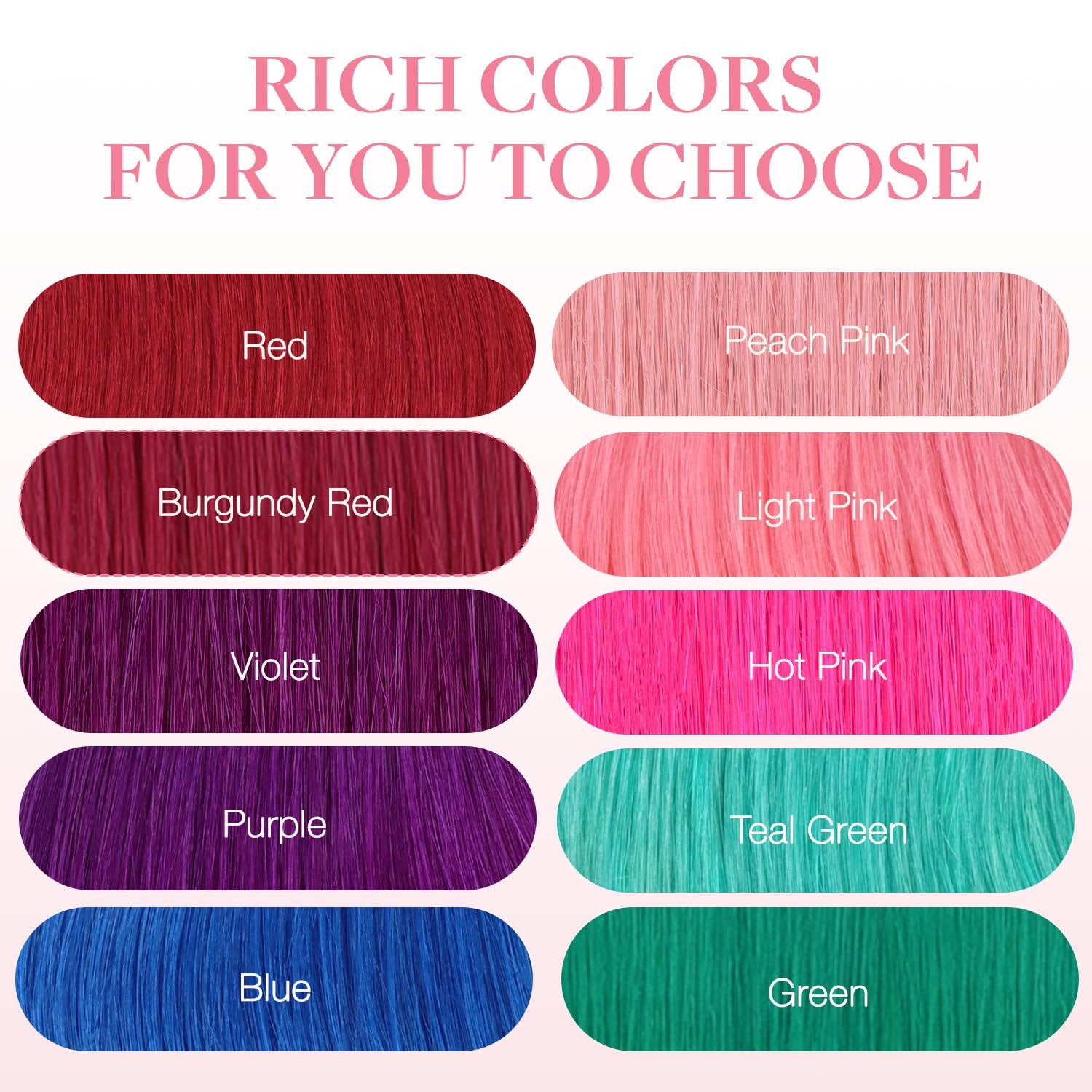GOO GOO Pink Tape in Human Hair Extensions 12″ 20g 10pcs Colored Seamless