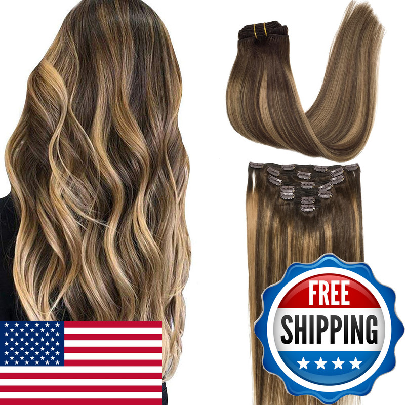 Goo Goo Clip In Hair Extensions Real Human Hair Remy Human Hair Extensions Clip