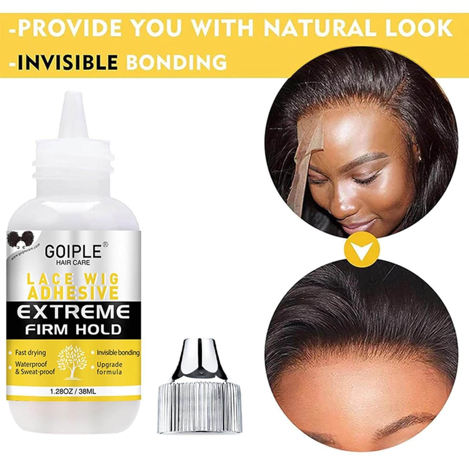 Lace Melting Spray for Glueless Wigs – Essentials Kit with Lace Front Wig Glu…