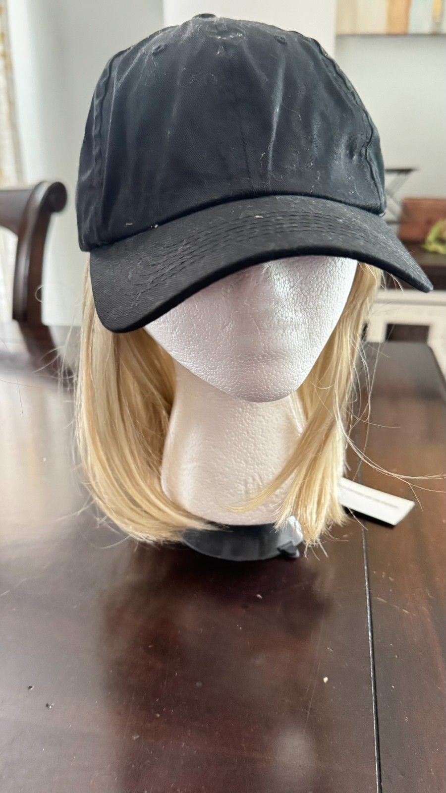 CLASSIC HAT WITH HAIR by HENRY MARGU, Black Baseball Cap *6 Colors *New*