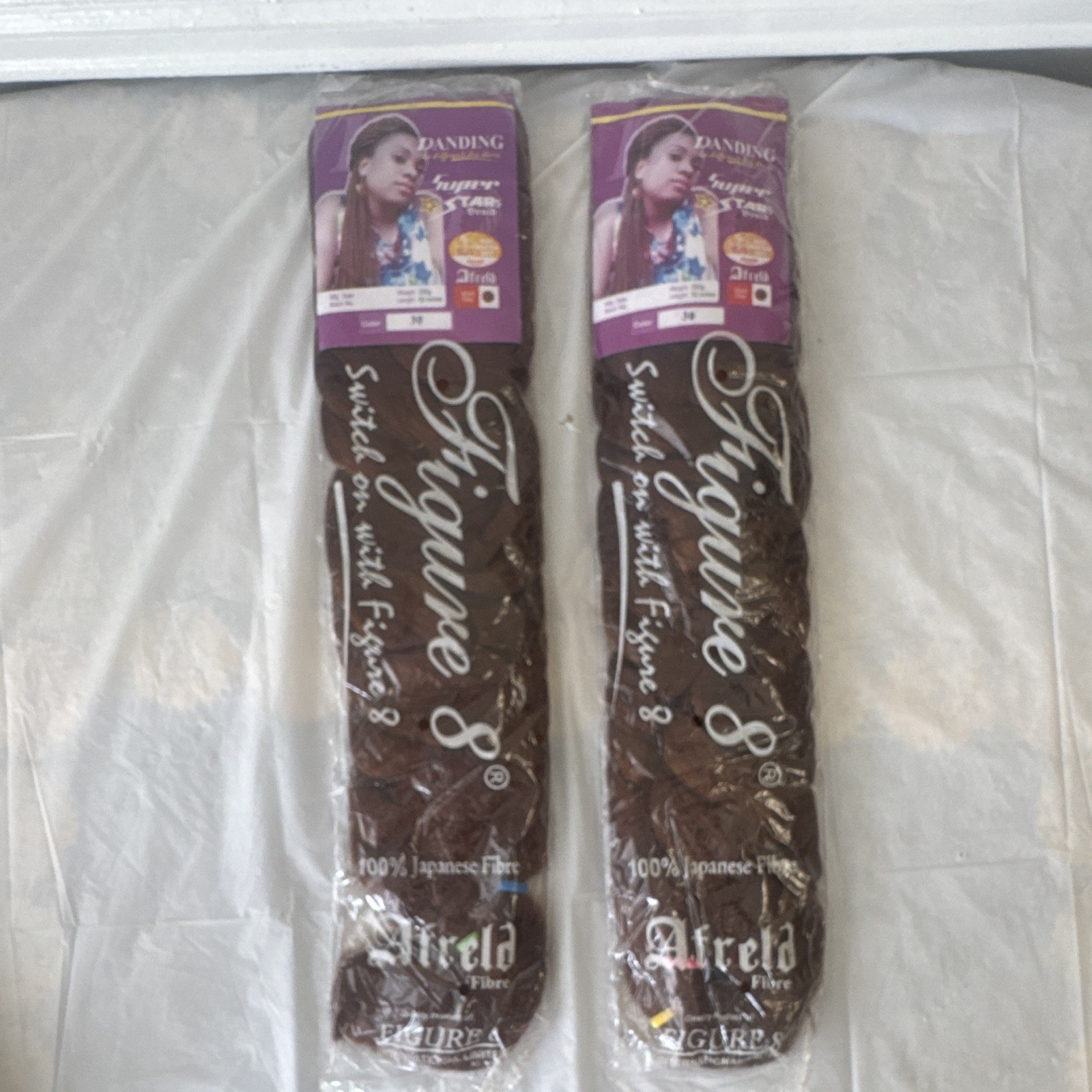 Afreld Danding Super Star Figure 8 Braid Synthetic Hair Auburn 30 22″ 2 Pack