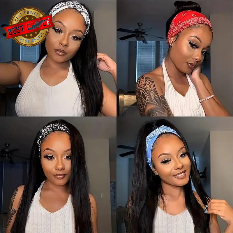 26 Inch Lace Front Wigs Human Hair Pre Plucked Straight Brazilian Glueless Lace