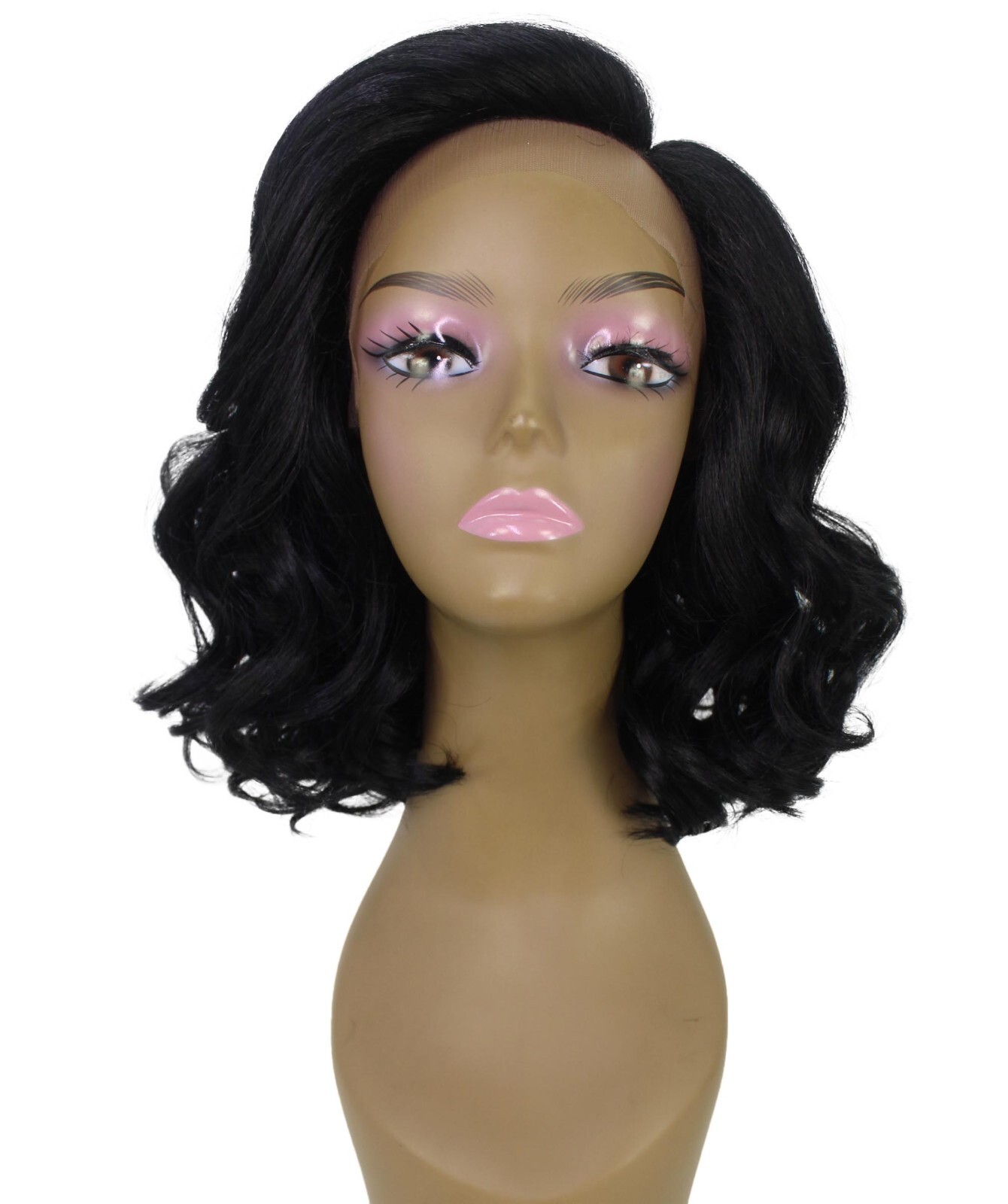 LUXLUXE Aliyah Wavy Layer 12.5 in Long L Part Wig, Heat Resistant Fiber, BL-0146