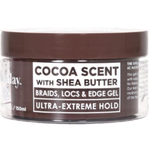 Slick N Slay Braiding Gel – 3-in-1 Braid and Edge – 5 Fl Oz (Pack of 1) COCOA