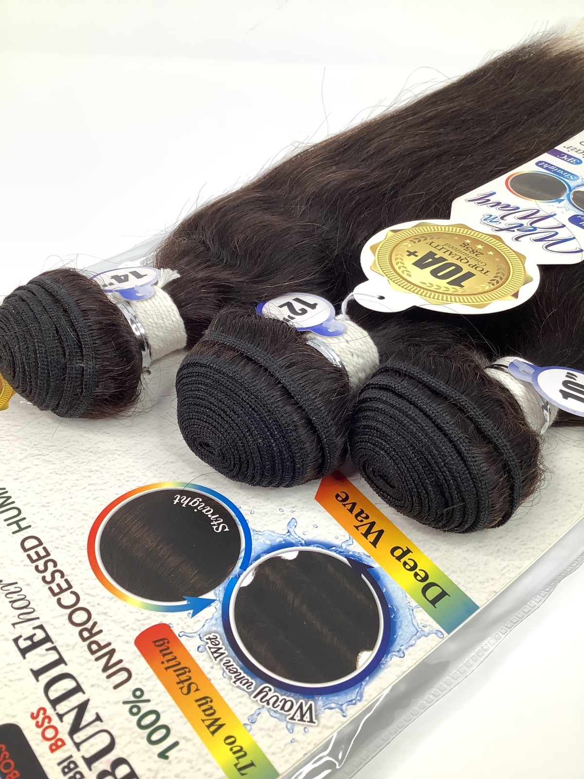 Bobbi Boss Wet & Wavy Deep Wave 3PC 10″/12″/14″ 100% Unprocessed Virgin Human Ha