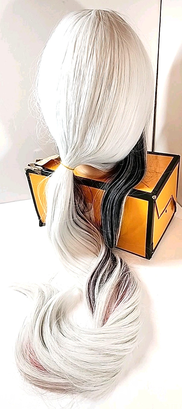Arlecchino Anime Genshin Impact Cosplay Wig Harajuku White Black Red Costume NEW