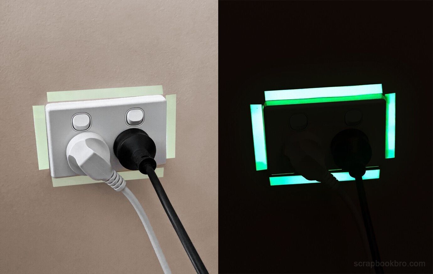 10mm x 3m Luminous Fluorescent Tape Glow In The Dark Night Self-adhesive Safety