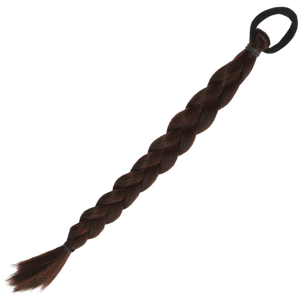 Synthetic Long Straight Hair Extensions Ponytail Braided Ponytail Extension