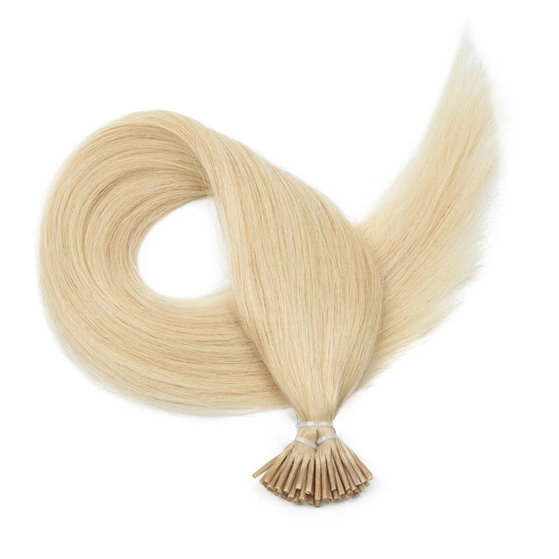 I Tip Hair Extensions Real Human Hair 30g/pack Microlink Capsules 14″