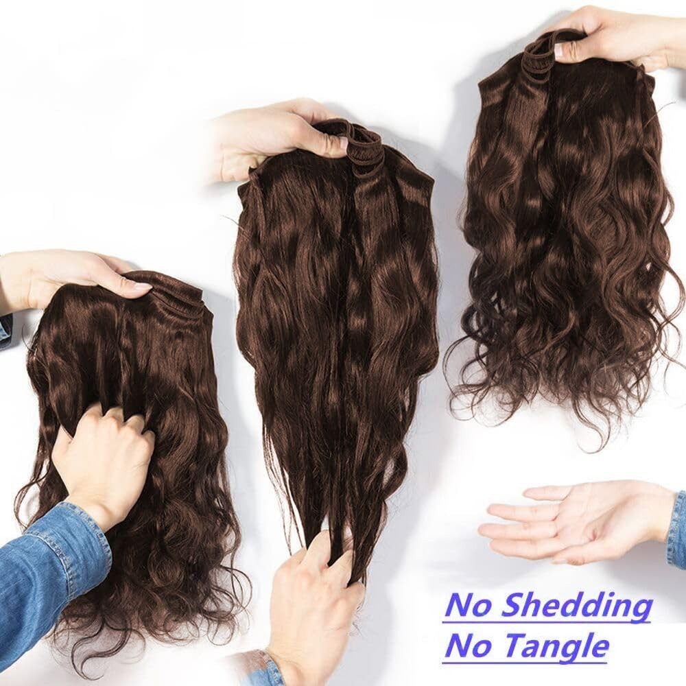 12A Body Wave Human Hair Bundles – 16 18 20 Inch Unprocessed Extensions, Dyeable
