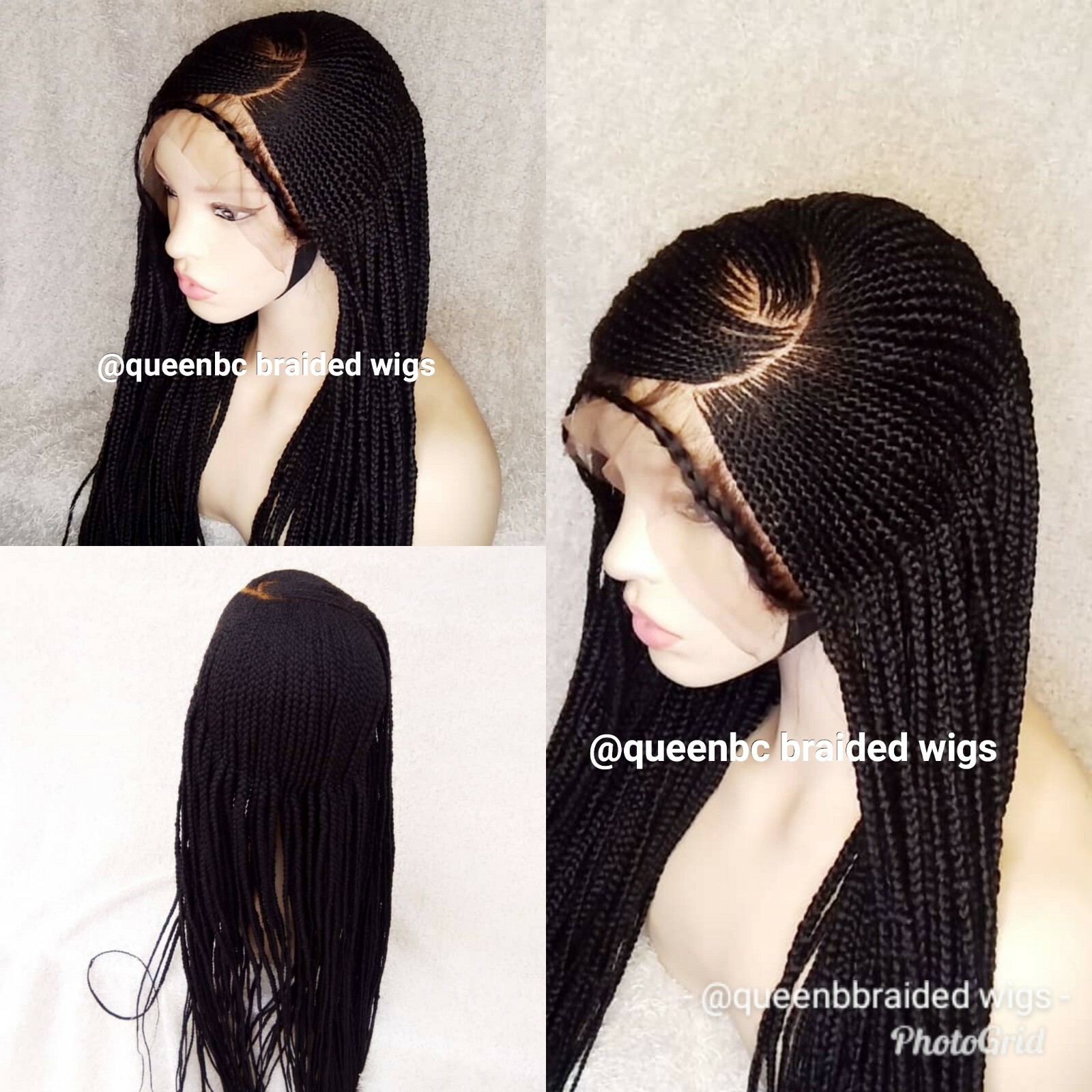 Braided wig:Handmade Braids Cornrows wig,PRE-ORDER ONLY.2-3WEEKS. Location USA