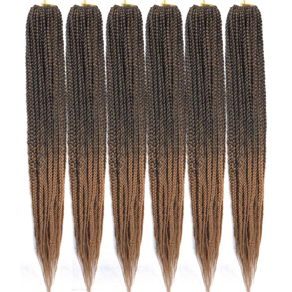 Mayloss 6 Packs/Lot 14/18/24/30 Inch 1Cm 20 Strands/Pack Thin 3X Braid Crochet