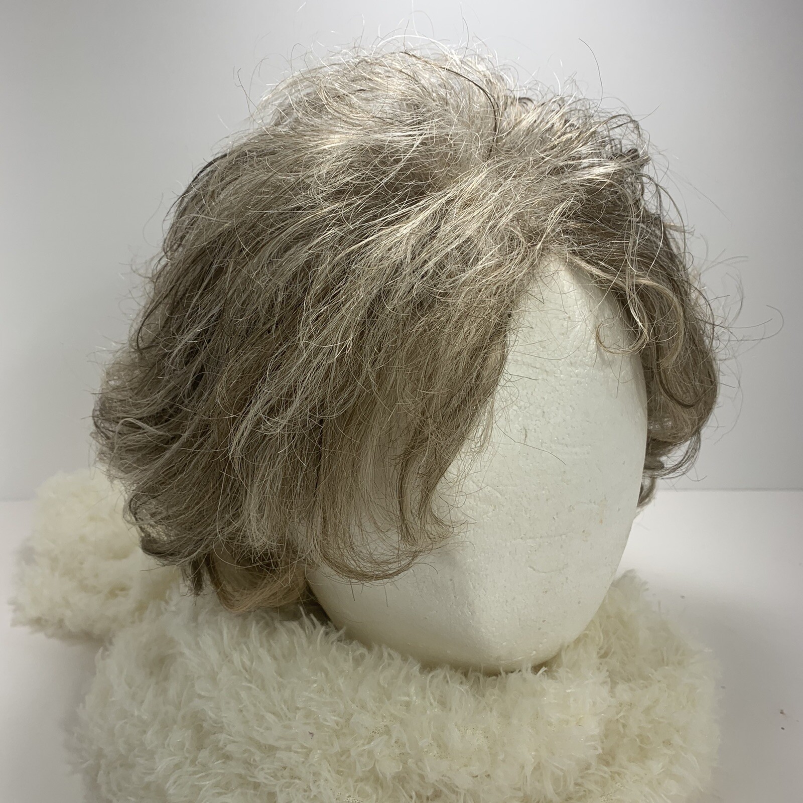 TWC Perfect Image Wig Layered Full Body Bob Blonde Highlighted Whispy